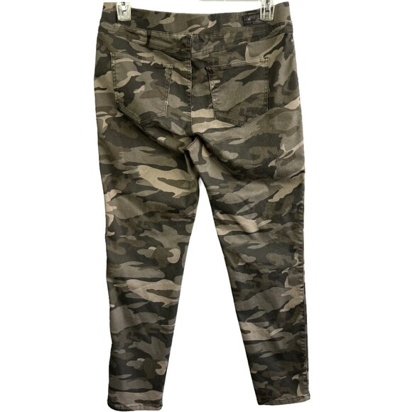 NATURAL REFLECTIONS Platinum Stretch Camo Jogger Pants Large Cotton Blend - Picture 2 of 12